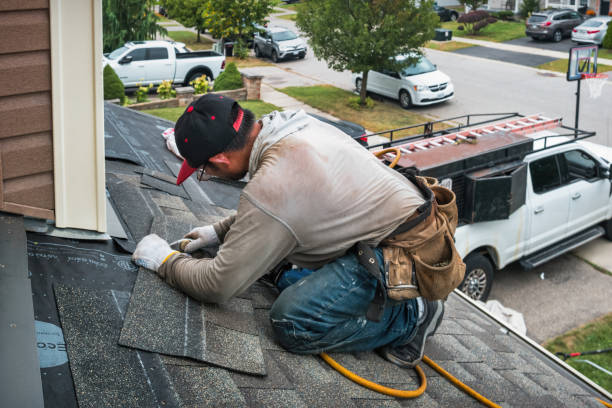 Professional Emergency Roof Repair technician working in Levering, MI